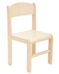 Krzesełko drewniane JAWOR - 38 cm, naturalne
