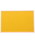 Kolorowa tablica korkowa 60 x 90 cm - żółta