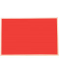 Kolorowa tablica korkowa 60 x 90 cm - czerwona