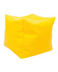 Kostka do siedzenia z granulatem, żółta
