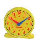 Szkolny zegar - żółty - Ø 14 cm