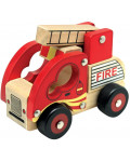 Drewniane auto - Wóz strażacki