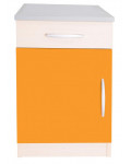 Elegancka szafka z szufladą - pomarańczowa