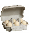 Jajka w pudełku - białe