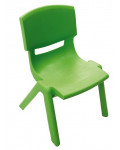 Krzesełko plastikowe - wysokość: 35,5 cm - zielone