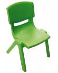 Krzesełko plastikowe - wysokość: 26 cm - zielone