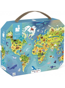Mapa świata - puzzle