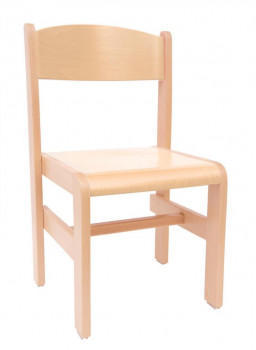 Krzesełko drewniane Extra BUK - wysokość 31 cm - naturalne
