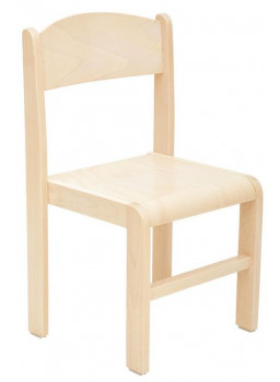 Krzesełko drewniane JAWOR - 26 cm, naturalne
