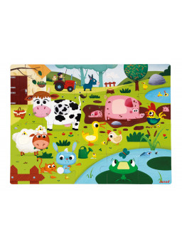 Dotykowe puzzle - Życie na farmie