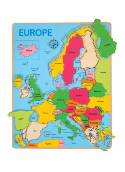 Drewniane puzzle - Mapa Europy