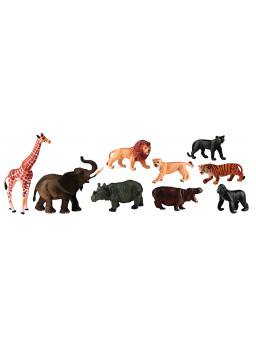 Figurki zwierząt - Zwierzęta afrykańskie - 9 szt.