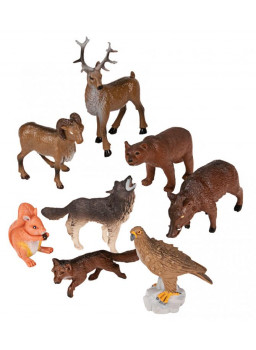 Figurki zwierząt - Zwierzęta leśne - 8 szt.