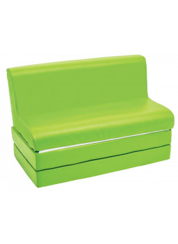 Rozkładana kanapa, zielona