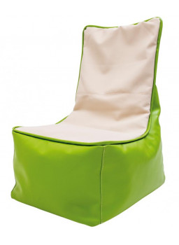 Fotel relaksacyjny dla dzieci - zielono-waniliowy