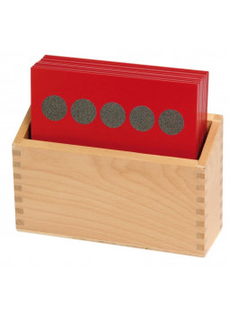 Drewniane pudełko - Kształty, kropki, cyfry