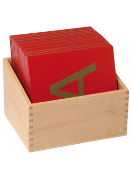 Drewniane pudełko - Litery