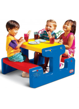 Stolik piknikowy dla dzieci - niebieski
